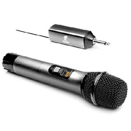 TONOR Wireless Microphone, UHF Metal Cordless Handheld Mic System with Rechargeable Receiver, for Karaoke, Singing, Party, Wedding, DJ, Speech, 200ft