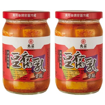 丸莊醬油 香辣豆腐乳 350g 非基因改造 天然手工製作  2罐