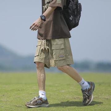 日系cityboy工裝短褲男款夏季潮牌寬松山系運動休閑男士五分中褲