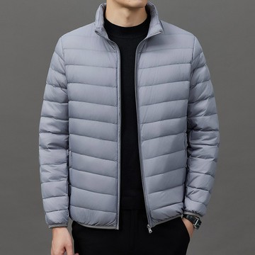 輕薄羽絨外套男 韓版 輕便羽絨服 冬天 保暖 男士輕薄羽絨服大碼青超輕薄修身羽絨短款男裝外套羽絨服男 40QE