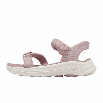 Skechers 涼拖鞋 Go Walk 8 Sandal 女鞋 粉 白 緩震 魔鬼氈 141020MVE