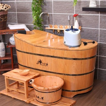 免運/公司貨 浴桶 木桶 橡木熏蒸泡澡木桶成人浴桶實木浴缸洗澡盆大人全身沐浴泡澡桶家用 可開發票 全館五折 工廠現貨直銷 新品特價 z11041