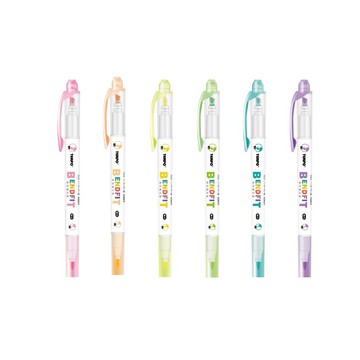 TEMPO 節奏牌 軟性雙頭螢光筆 H-204