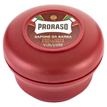 PRORASO 刮鬍皂 紅標 檀香  150ml  1個
