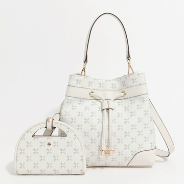 PLAYBOY - 水桶包附長背帶  White Bunny系列 - 米白色