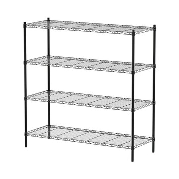 dayneeds 輕型 120X45X120cm四層烤漆波浪收納鐵架