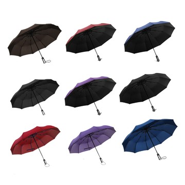 lebon 全自動收開十骨三折雨傘(十骨 自動傘 摺疊傘 抗風 晴雨傘)