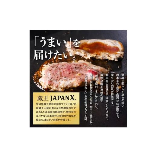 ふるさと納税 宮城県 白石市 JAPAN X豚ロースステーキ用1.5kg(100g15枚)