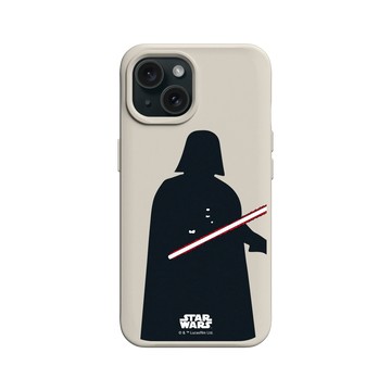 iPhone 15 SolidX 貝殼灰 - 迪士尼-星際大戰 Star Wars - 黑武士-剪紙系列