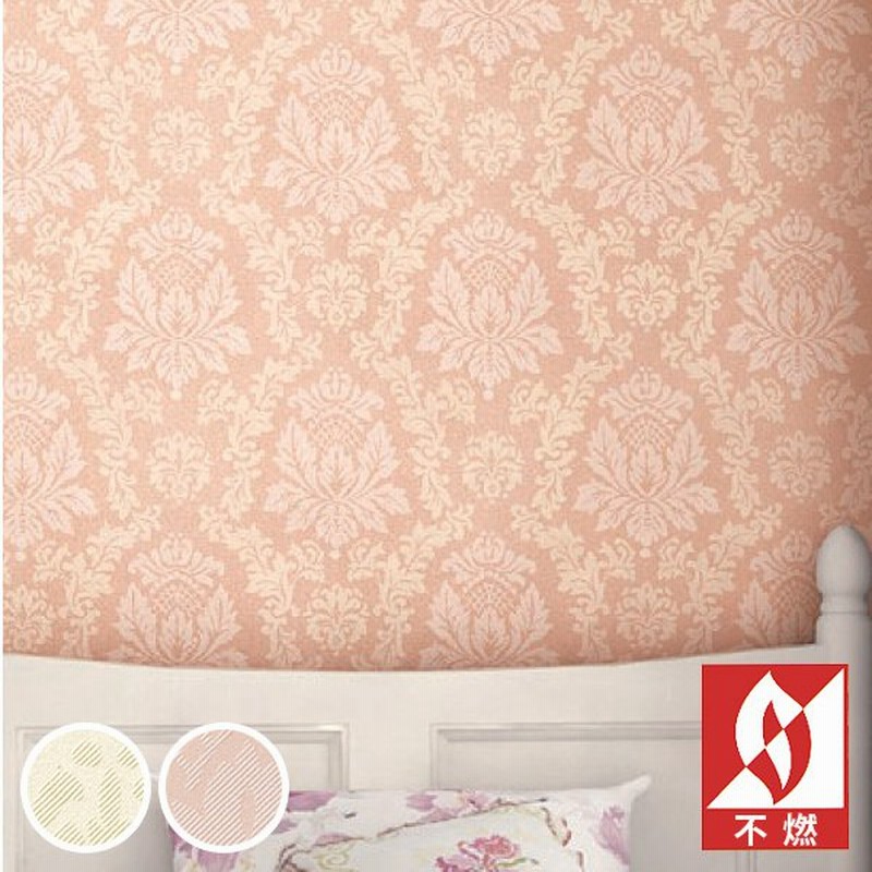 壁紙 のりなし クロス 国産壁紙 不燃 花 フラワー ダマスク柄 エレガント ピンク 防かび ルノン Rh 4770 Rh 4771 通販 Lineポイント最大0 5 Get Lineショッピング