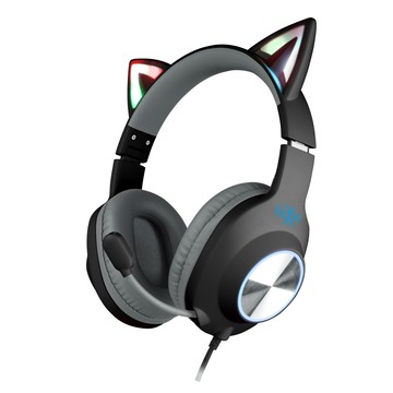 FOXXRAY 閃喵響狐電競耳機麥克風(黑色)
