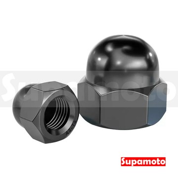 -Supamoto- 鍍黑圓蓋螺帽M5/M6/M8/M10 (蓋型/袋帽/螺母/黑化/不鏽鋼)