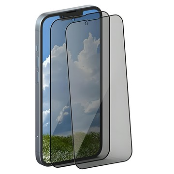 Sinjimoru 9H高硬度防窺全覆蓋鋼化玻璃手機螢幕保護貼 適用iPhone 14 (2片裝)  1組  iPhone 14