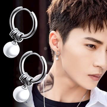 男士耳環潮男嘻哈冷淡風假耳釘兒童韓國氣質網紅新款耳夾式無耳洞