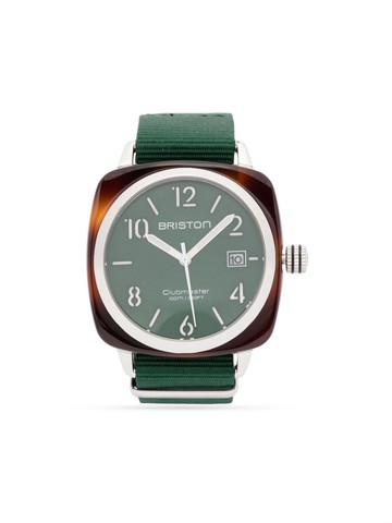 Briston Watches - Clubmaster Classic HMS Date 40mm - unisex - Acetate/stainless steel - One Size - Green