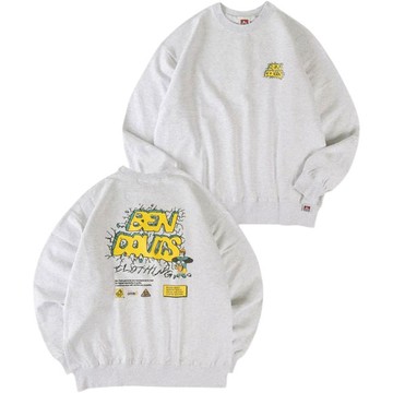 BEN DAVIS 25380021-08 ON-GROUND CREWNECK 大學T (麻灰色)
