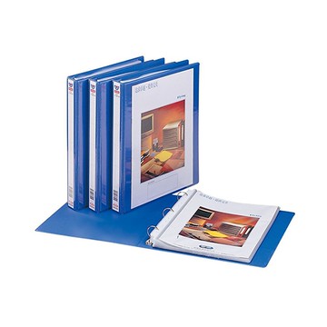 Flying 雙鶖牌 NO.6130 A4 PVC 3孔活頁資料簿/檔案夾 60張內頁入 315x260x40mm 藍色