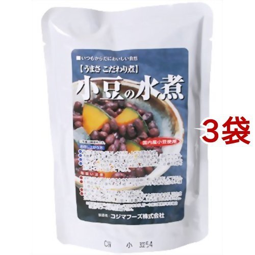 コジマフーズ 小豆の水煮 230g*3コセット