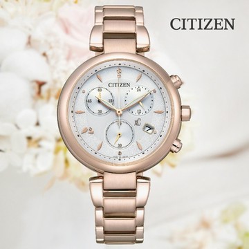CITIZEN 星辰 xC 亞洲限定款 計時碼錶 光動能 淑女錶 FB1456-65A 送禮 禮物 推薦