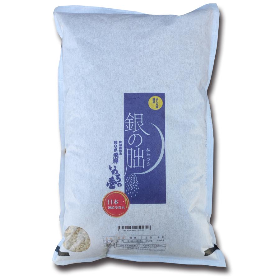 銀の朏 岐阜県 下呂産 玄米 特栽減減 令和５年産 玄米 10kg (5kg×2) 精米無料（ぎんのみかづき）