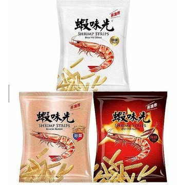 台灣出貨 蝦味先 原味/辣味特大／泡菜口味／麻辣口味零食批發/餅乾批發/團購/零售/批發【偉昶食品】