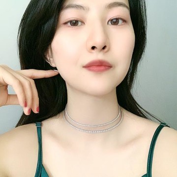 S925銀鋯石滿鉆項鏈checker單條百搭項飾設計感小眾短款鎖鏈不色