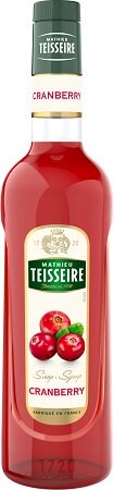 Teisseire 糖漿果露-蔓越莓風味 Cranberry 法國頂級天然糖漿 700ml有效期限2026.10-【良鎂咖啡精品館】