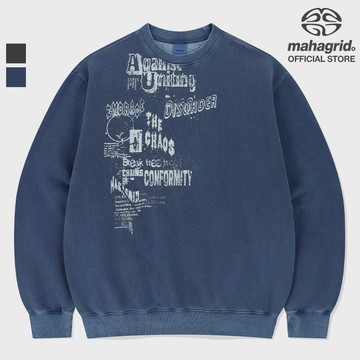 [MAHAGRID] 疾病色素衛衣_unisex_korean style_Fleece design