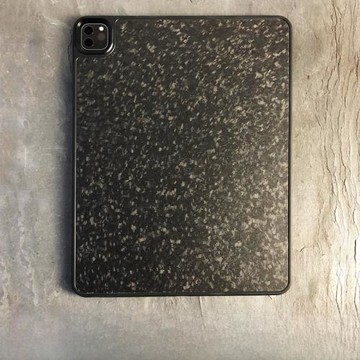 黑葉適用蘋果iPadpro11/12.9鍛造碳纖維保護套2024iPadPro13平板殼mini6/7碳纖維殼防摔防刮Air5/6個性超酷
