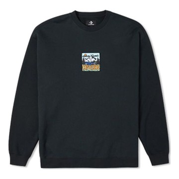 Converse Counter Climate Graphic Crew Sweatshirt Asia Sizing 'Black'