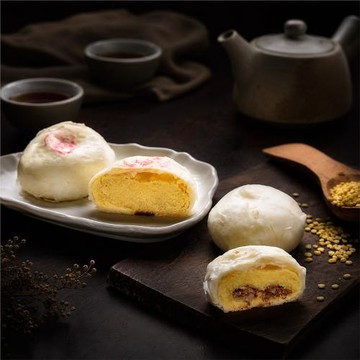 預購-【雪花齋餅舖】綜合雪花月餅4盒(經典滷肉X3+奶素綠豆X3/盒)