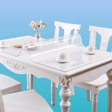 無味軟玻璃塑料PVC桌布防水防燙防油免洗餐桌墊透明茶幾墊水晶板