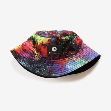 彩色渲染繽紛雙面漁夫帽