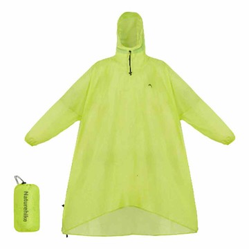 Naturehike 挪客 帶袖輕量雨衣 附收納袋  芽綠色  M  1個