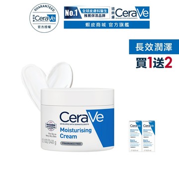 CeraVe適樂膚 長效潤澤修護霜 340g 單入超值組 長效潤澤 官方旗艦店