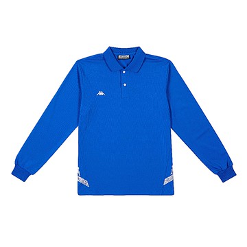 KAPPA義大利 時尚型男 吸濕排汗長袖POLO衫 經典藍381L8SW00X