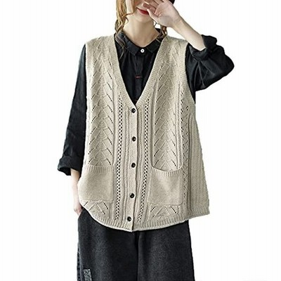 Xinyij ニットベスト レディース カーディガン アウター ノースリーブ 前開け ベスト トップス 春 秋 おしゃれ Vネック ゆったり 通販 Lineポイント最大get Lineショッピング