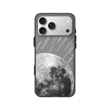 iPhone 17 Pro Max Clear (相機按鈕) 酷墨灰 - Classics - 星際風-月球流星雨