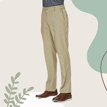 【Wildland 荒野】日本紗彈性抗UV長褲 男 W1302-121 小麥色