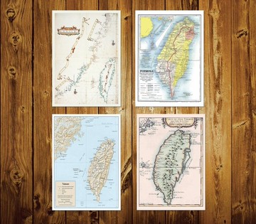 台灣老地圖F 明信片