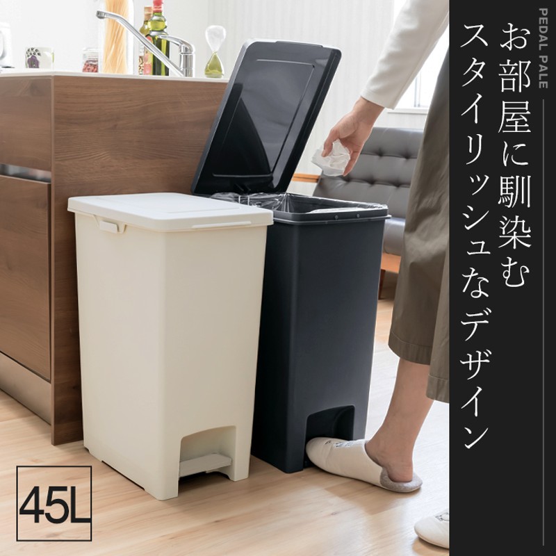 ゴミ箱 おしゃれ キッチン 45リットル 2個セット 【限定カラー