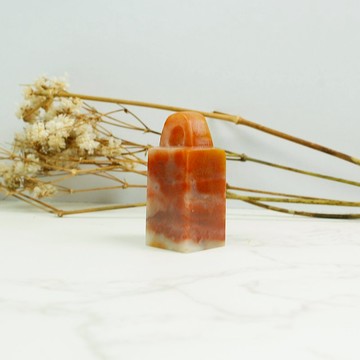 客製化手工印章-老撾石印鈕 1.5x1.5CM手工篆刻印章