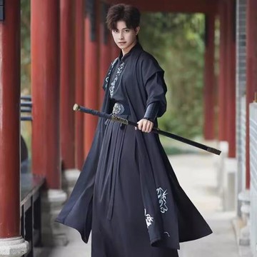 錦衣衛飛魚服cosplay男戰國袍服裝古裝漢服俠客明朝將軍戰服秦漢