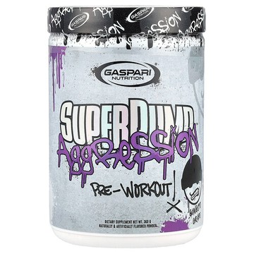 Gaspari Nutrition, SuperPump Aggression™，鍛鍊前配方，Gangsta 葡萄味，360 克