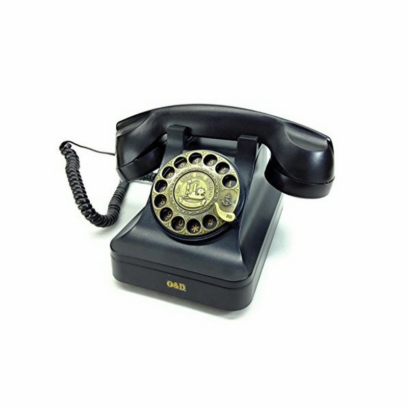 ノスタルジック アイテム 懐かしの 黒電話風 オシャレな 電話機 ブラック 通販 Lineポイント最大0 5 Get Lineショッピング