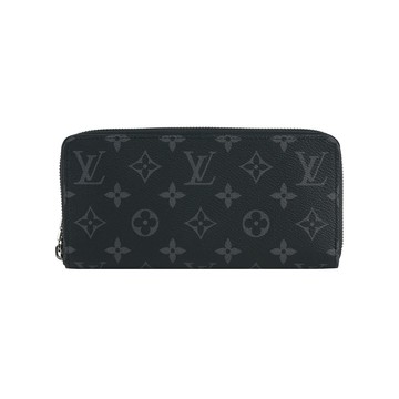LV Monogram Zippy 橫式ㄇ形拉鍊長夾(黑灰色) M11611