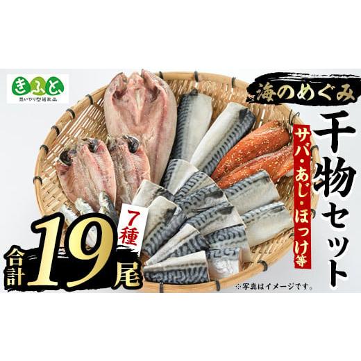 ふるさと納税 鹿児島県 阿久根市 海のめぐみ干物セット(7種・合計19尾)ひもの さば 鯖 サバ ほっけ あじ アジ 魚介 おかず おつまみ2-176