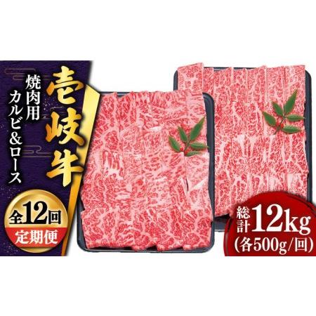 ふるさと納税 壱岐牛 焼肉 （ロース・カルビ）各500g 《壱岐市》 肉 牛肉 焼き肉 ロース カルビ BBQ 焼き肉 赤.. 長崎県壱岐市