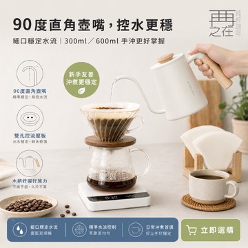 AIRFLOW 沖煮師手沖壺 300ml 600ml 木柄手沖咖啡壺
