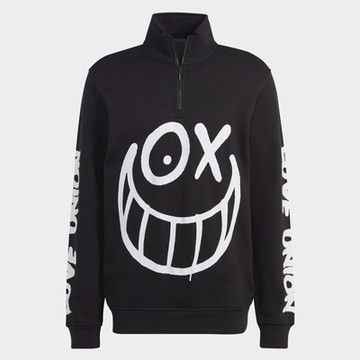 adidas ANDRE SARAIVA 長袖上衣 - Originals 半拉鍊大學T 男 IA6396